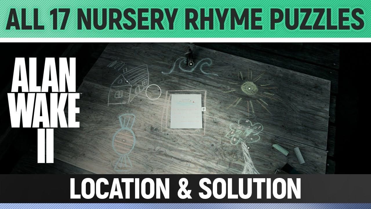 Alan Wake 2 - All 17 Nursery Rhyme Puzzles & Dolls - Location & Solution (How to get all Charms)
