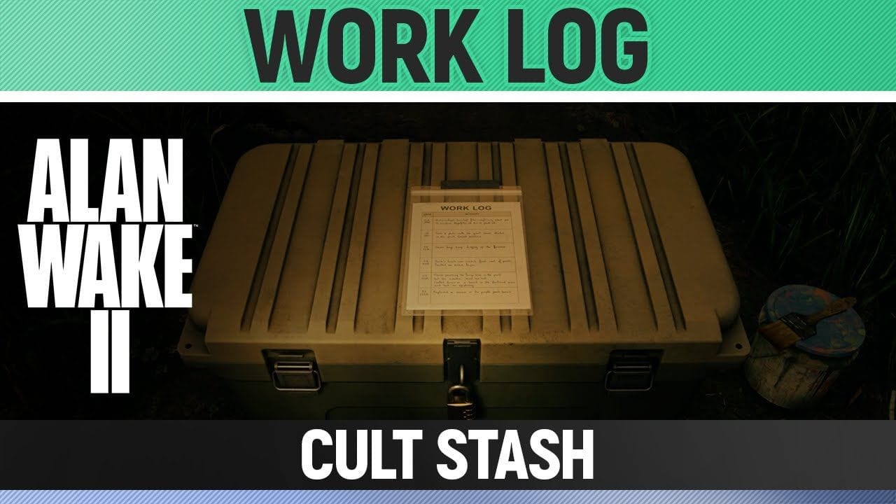 Alan Wake 2 - Cult Stash - Work Log (Watery)