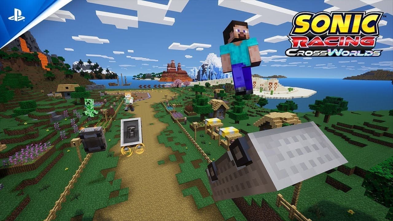 Sonic Racing: CrossWorlds - Minecraft Pack Trailer | PS5 & PS4 Games