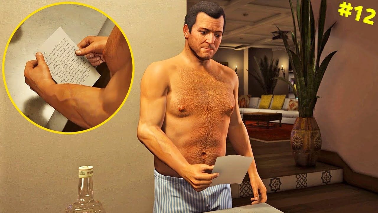 رسالة الوداع بمود جرافيك جي تي أي 6 | GTA V Walkthrough with GTA 6 Graphics #12