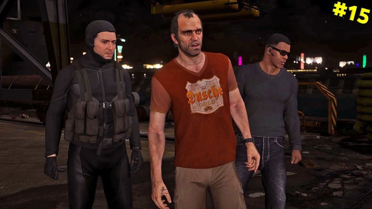 سرقة سلاح الدمار الشامل بمود جرافيك جي تي أي 6 | GTA V Walkthrough with GTA 6 Graphics #15