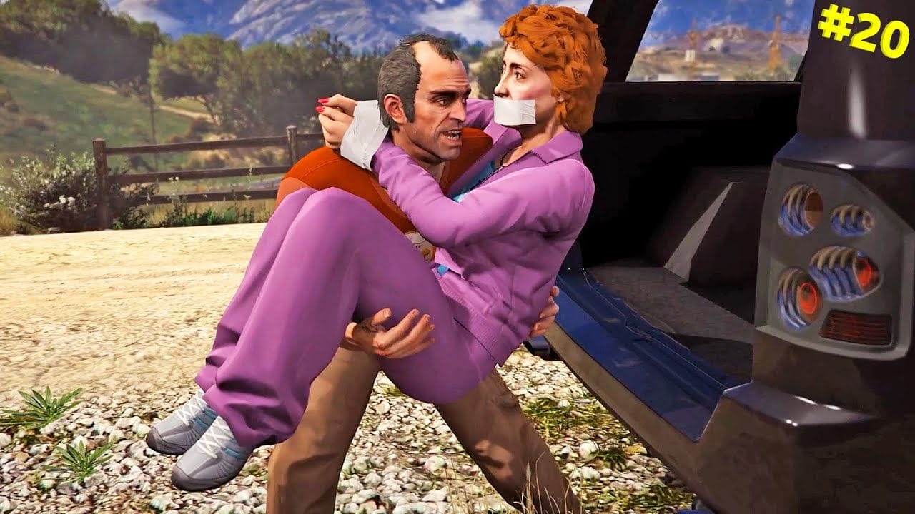 اختطاف زوجة مادرازو بمود جرافيك جي تي أي 6 | GTA V Walkthrough with GTA 6 Graphics #20