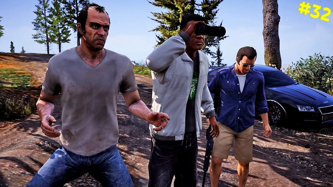 انقاذ لمار بمود جرافيك جي تي أي 6 | GTA V Walkthrough with GTA 6 Graphics #32