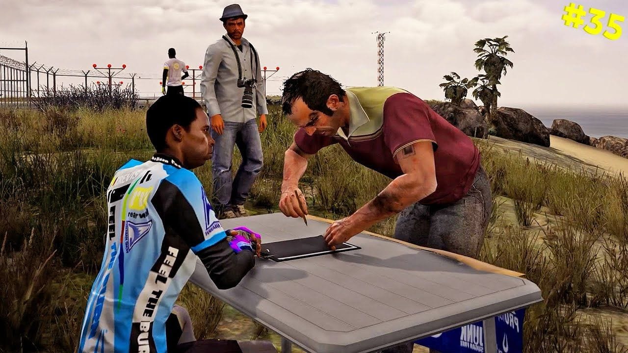 ترايفر يشارك في الماراتون بمود جرافيك جي تي أي 6 | GTA V Walkthrough with GTA 6 Graphics #35
