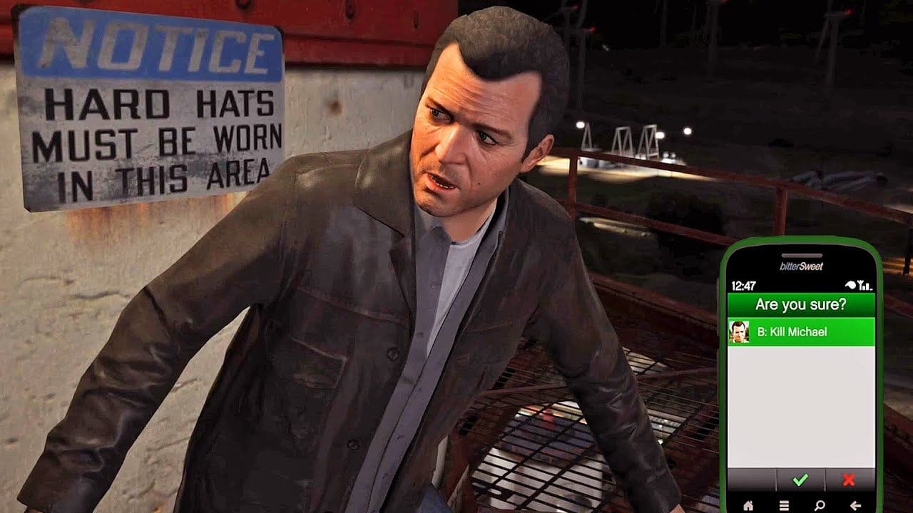 نهاية مايكل بمود جرافيك جي تي أي 6 | GTA V Walkthrough with GTA 6 Graphics #43