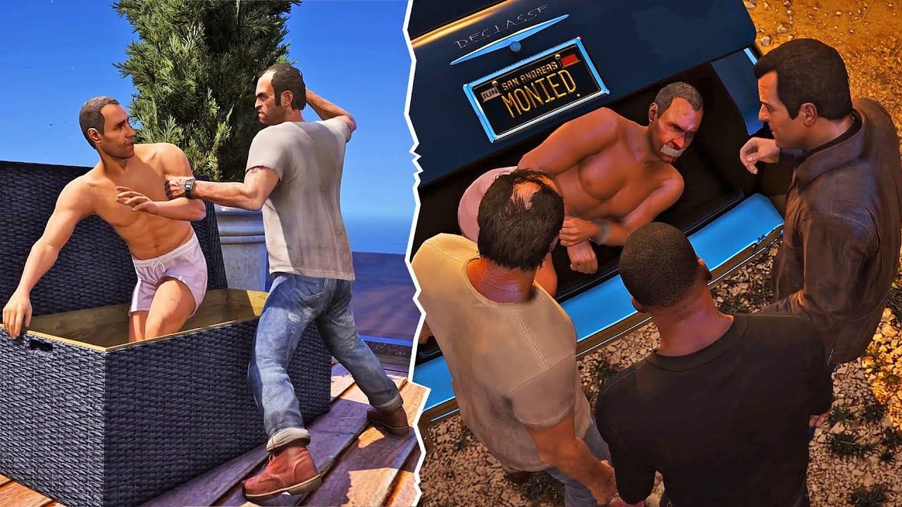 نهاية جميع الخونة الأشرار بمود جرافيك جي تي أي 6 | GTA V Walkthrough with GTA 6 Graphics #46