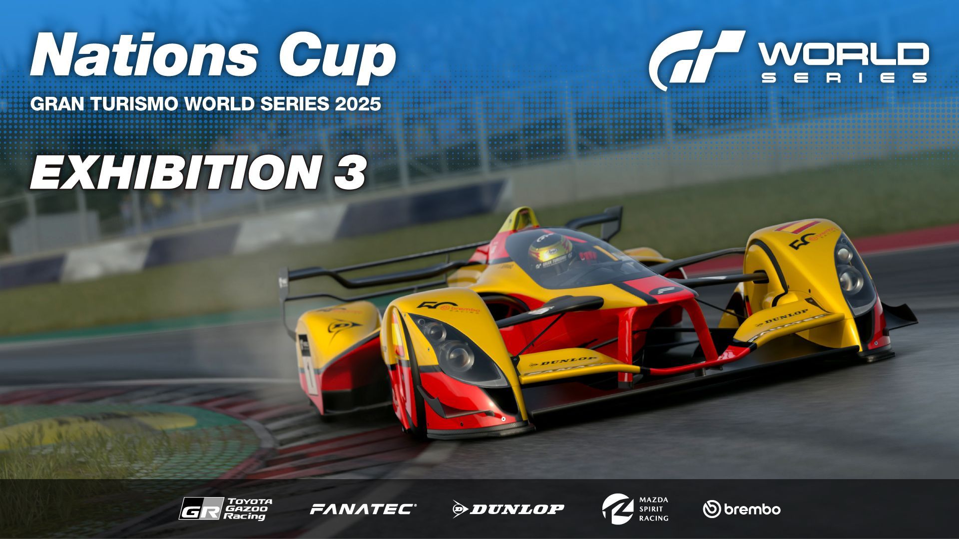 Ouverture de l'événement Gran Turismo World Series 2025 - Exhibition 3 - Nations Cup - Mode Sport - Gran Turismo 7 - gran-turismo.com