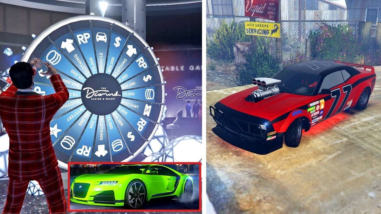 للمرة الثانية على التوالي فزت في عجلة الحظ وجربت سيارة جهنم الجديدة في قراند أونلاين | GTA Online
