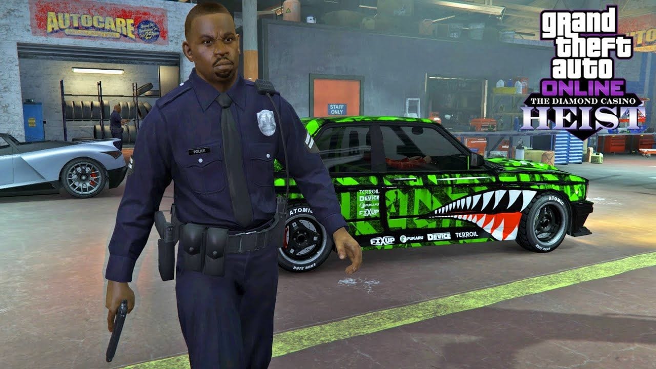 إقتحام مرآب مخفر الشرطة وسرقة السيارات السريعة في جي تي أي أونلاين | GTA Online Casino Heist