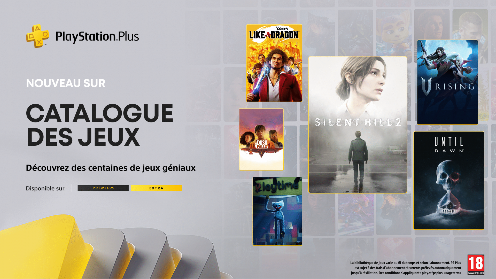 Catalogue des jeux PlayStation Plus pour octobre : Silent Hill 2, Until Dawn, V Rising, Yakuza: Like a Dragon et bien plus
