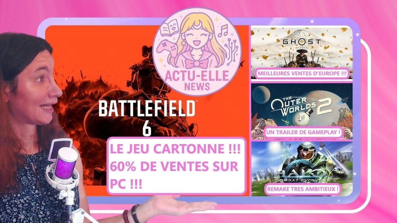 Actu Elle News 16 octobre 2025(Battlefield 6, Ghost of Yotei, Halo et plus)