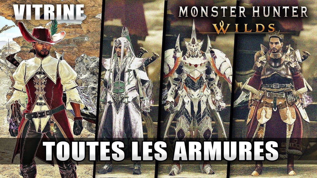 Monster Hunter Wilds : Toutes les set d' ARMURES du jeu (Vitrine Tenues Complète)