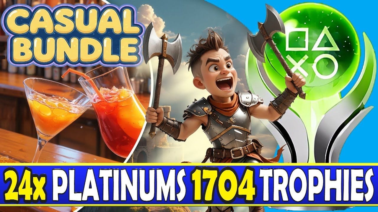 Insane New PSN Game Bundle - 24x Platinums, 1704 Trophies only $4.99 - Easy Quick & Autopop