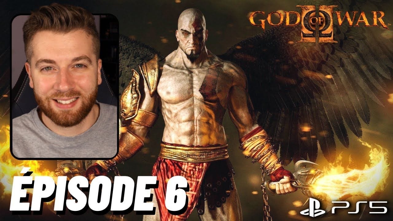 GOD OF WAR 2 REMASTER PS5 LET'S PLAY FR #6 : LES AILES DE KRATOS  ⚔️ (JEU COMPLET)