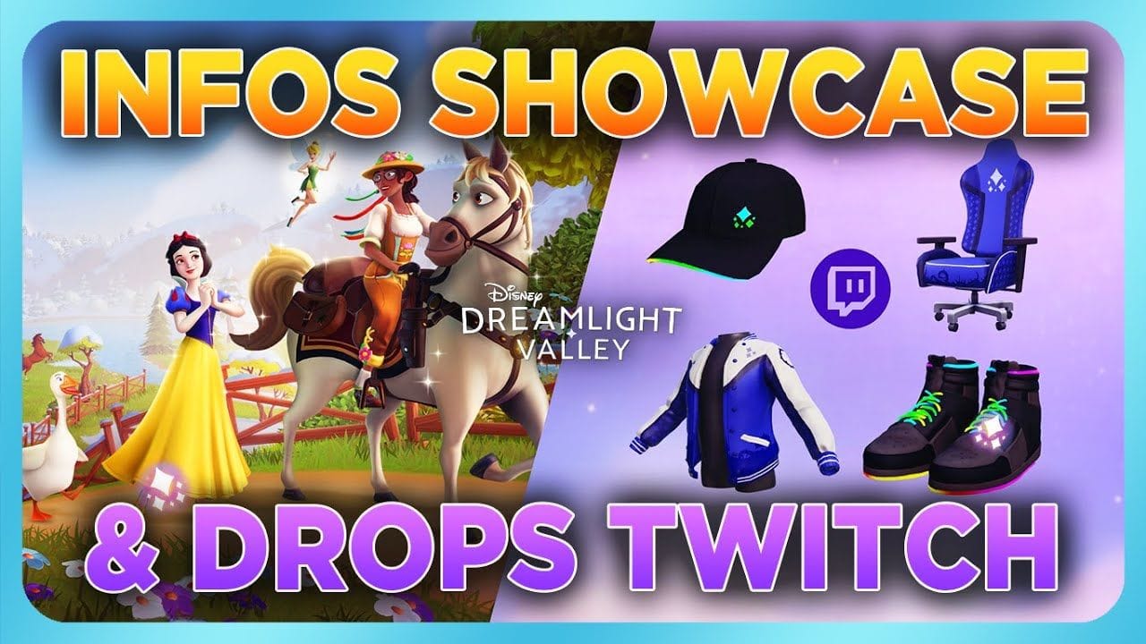 INFOS SHOWCASE DDV + DROPS TWITCH 🎥💜✨