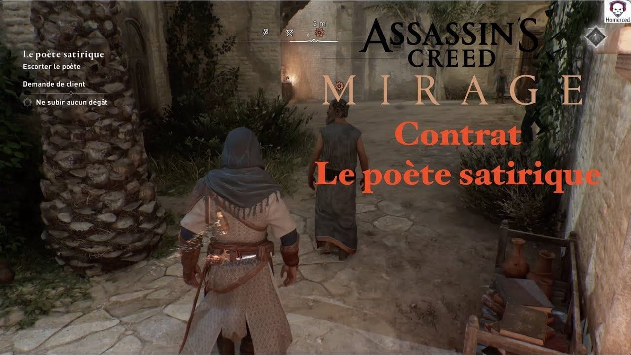 Assassin's Creed Mirage (Fr) - Contrat : Le poète satirique  - Sans subir de dégât -