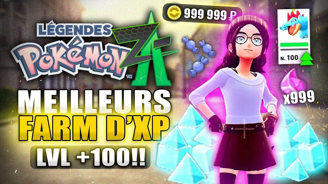 Pokémon Legends Z-A : LVL 100 Rapidement, MEILLEURS FARM d'EXP, Argent & Fragments (Astuces)