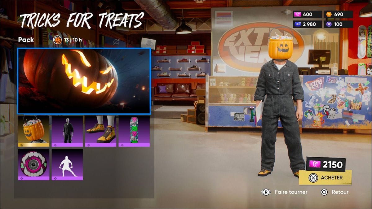 Skate : que contient le pack Halloween Tricks for Treats et comment le débloquer ?