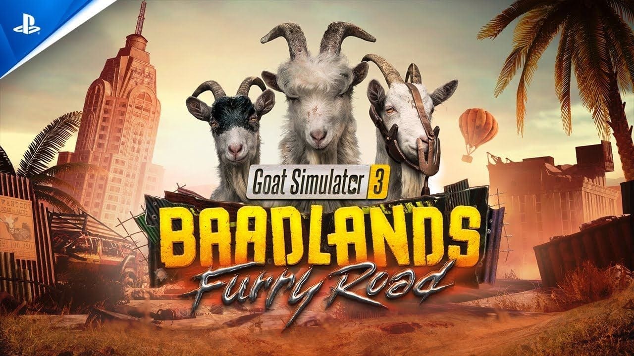 Goat Simulator 3 - Baadlands: Furry Road - Announcement Trailer | PS5 Games