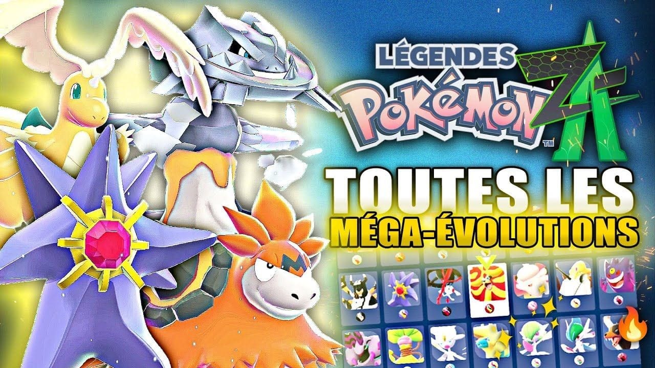 Pokémon Legends Z-A : Toutes les MÉGA EVOLUTIONS !! Méga-Dex Complet Guide 100% (Vitrine)