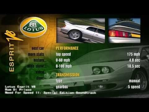 Need for Speed II Soundtrack - Lotus Esprit V8