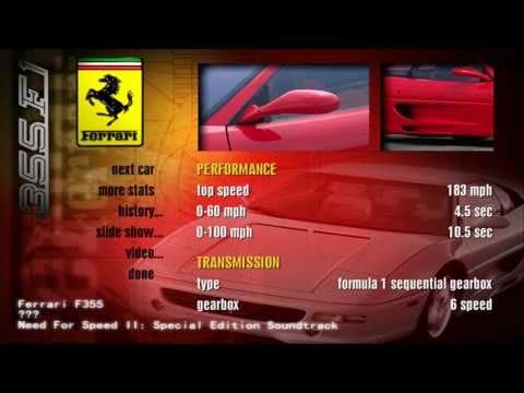Need for Speed II Soundtrack - Ferrari F355