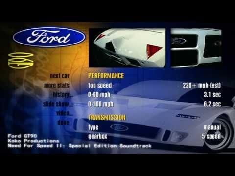 Need for Speed II Soundtrack - Ford GT90
