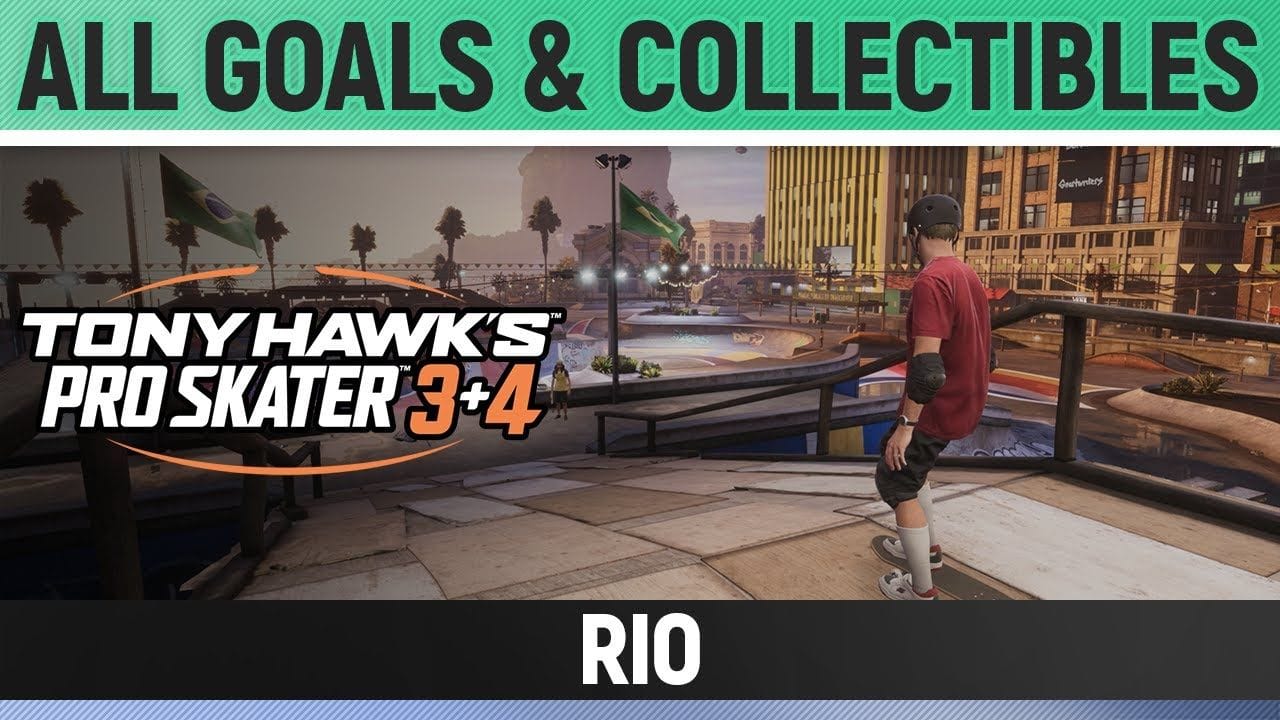 Tony Hawk's Pro Skater 3+4 - Rio - All Base Goals & Collectibles