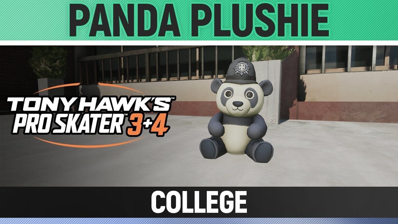 Tony Hawk's Pro Skater 3+4 - College - Panda Plushie Location
