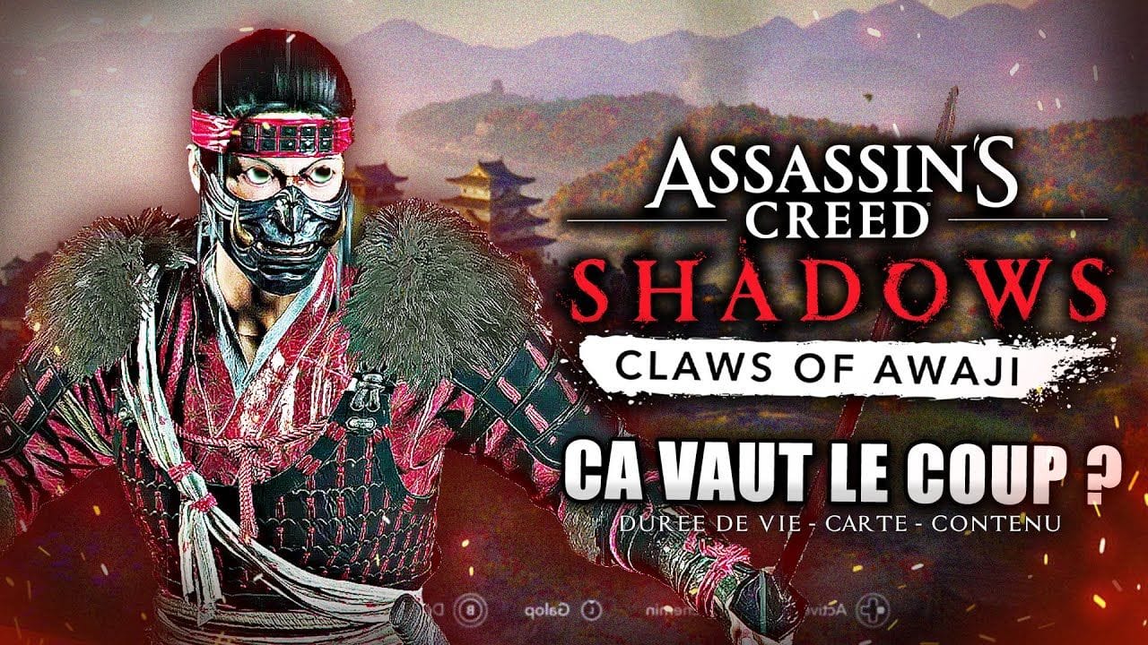 Assassin's Creed Shadows : Mon AVIS sur le DLC Claws of AWAJI !! Ca vaut le coup ? TEST