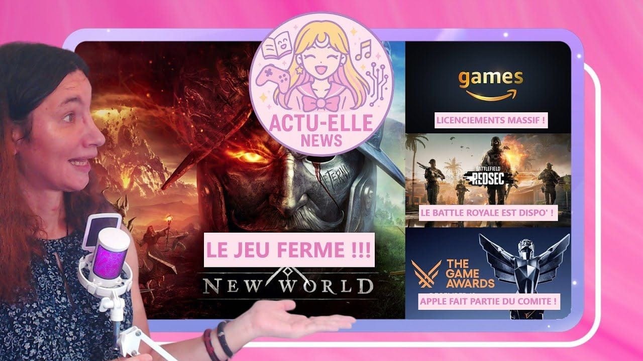 Actu-Elle News 29 octobre 2025(New World, Amazone, Redsec, Apple et plus)