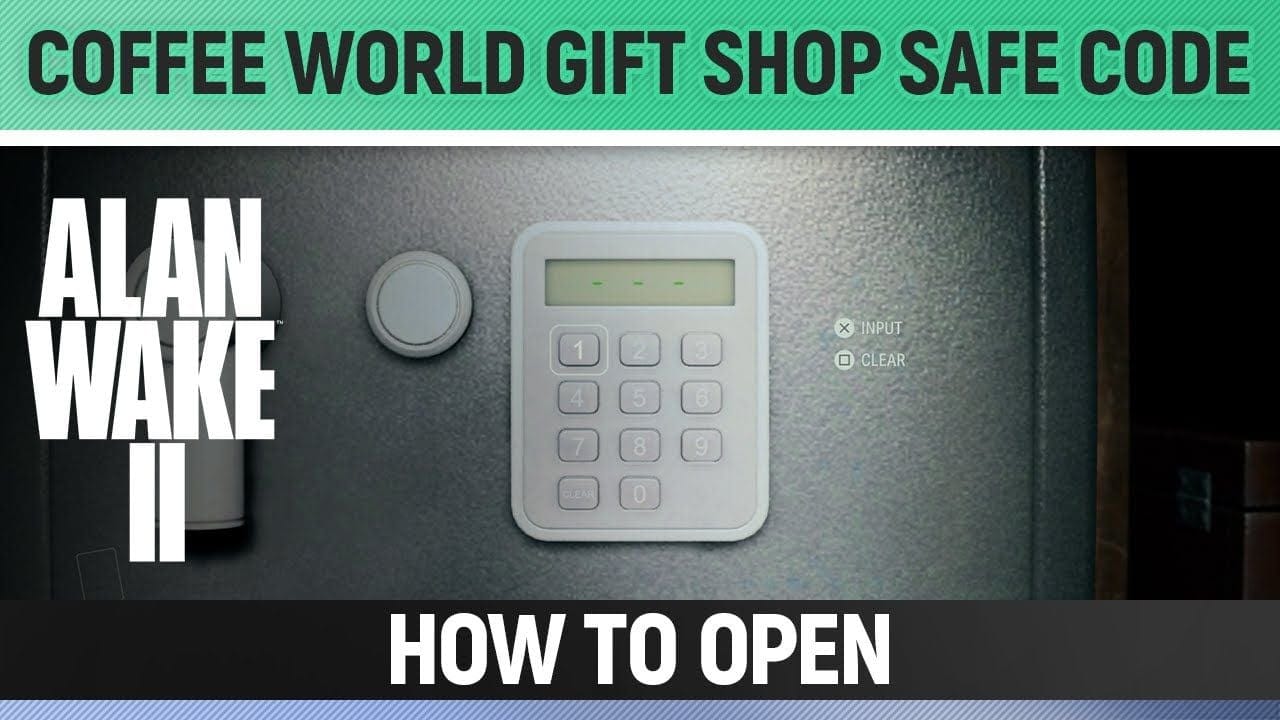 Alan Wake 2 - Coffee World Gift Shop Safe Code (Trailer Park Keys) - How to