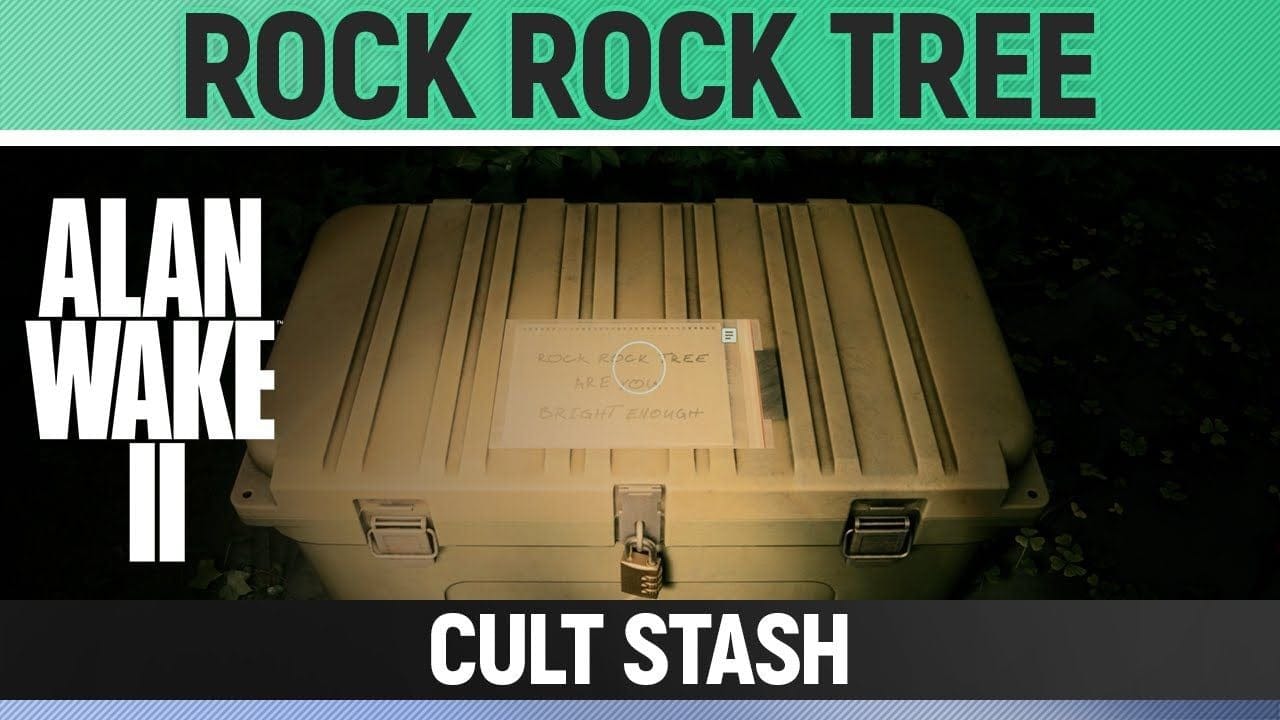 Alan Wake 2 - Cult Stash - Rock Rock Tree (Private Cabin)