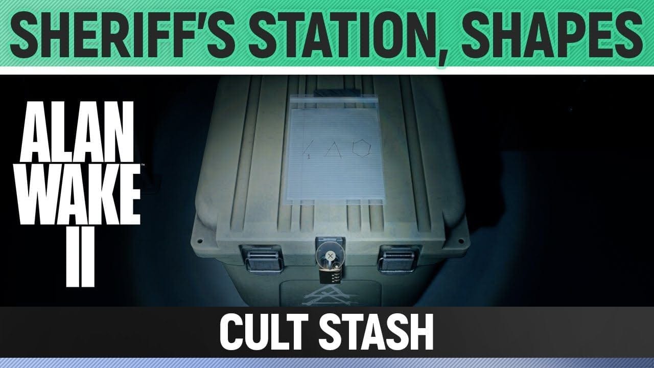 Alan Wake 2 - Cult Stash - Sheriff's Station (Shapes)