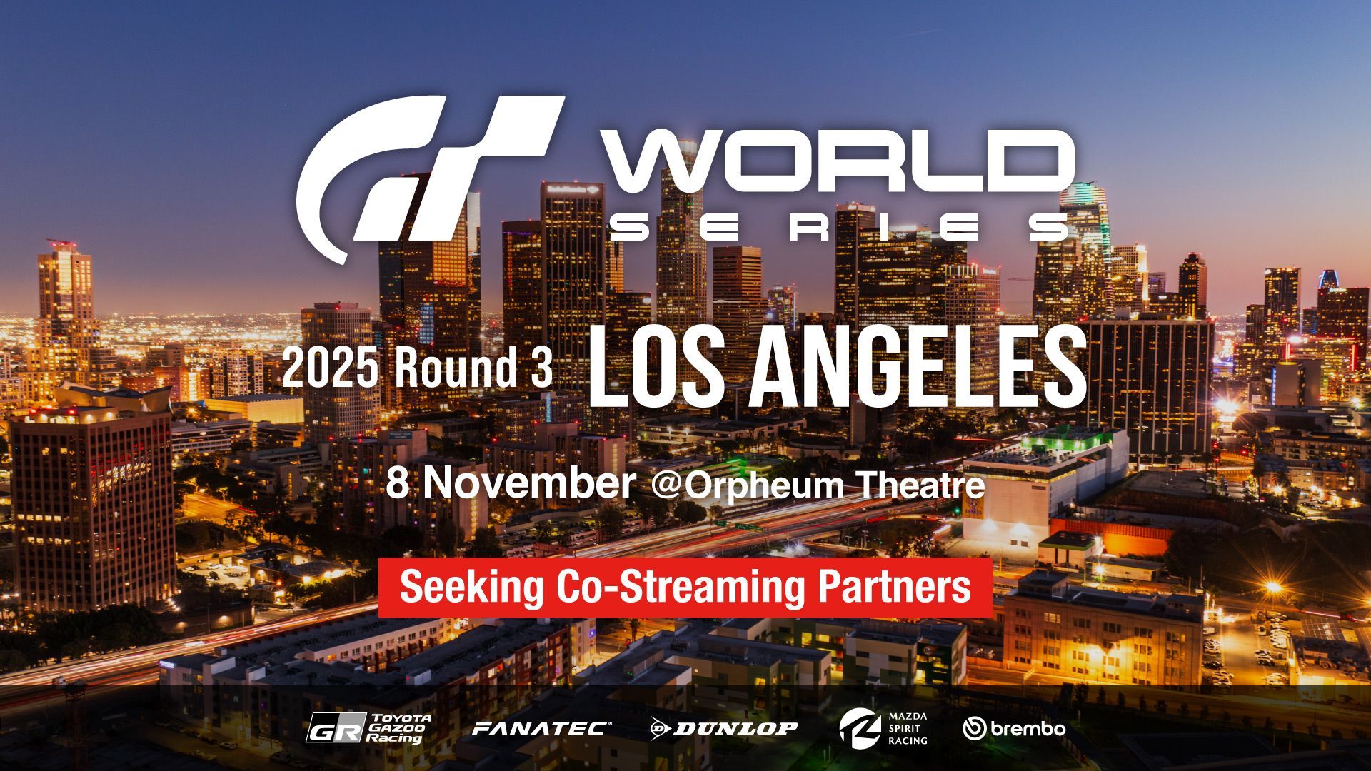 On recherche des co-streameurs ! Faisons en sorte que la Manche 3 des World Series - Los Angeles soit inoubliable ! - World Series - gran-turismo.com