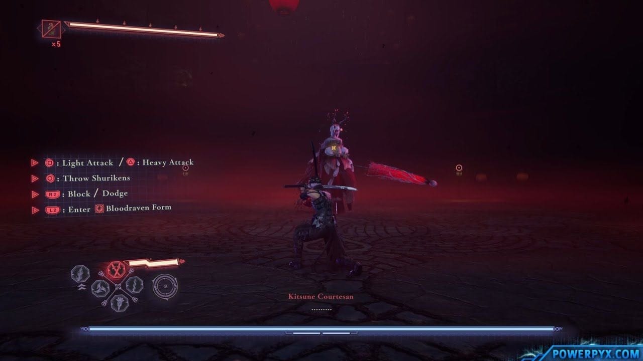 Ninja Gaiden 4 - Chapter 3 Boss Fight Kitsune Courtesan - MASTER NINJA Difficulty