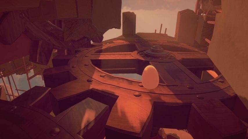 Egging On, le jeu vous demande de faire un échapper un œuf de son poulailler