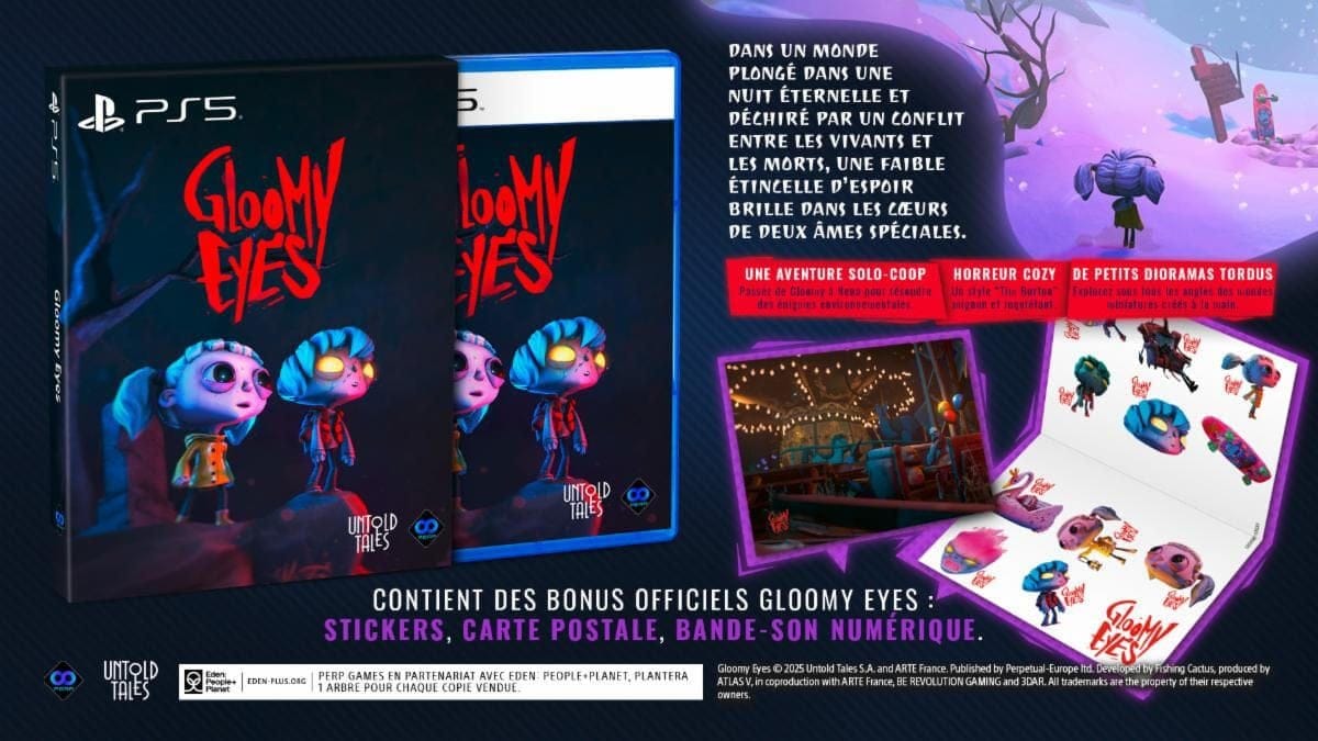 GEEKNPLAY - Gloomy Eyes - Revient sur PlayStation 5 avec une édition physique remplie de bonus exclusifs