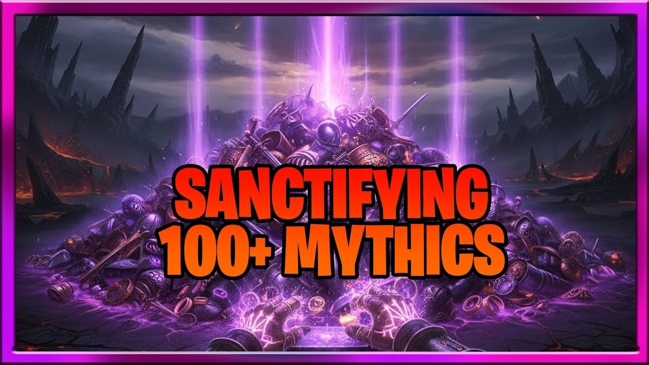Diablo 4 Season 11 Sanctifying 100+ Mythics  (Vaal Orb In Diablo IV) New Endgame Crafting