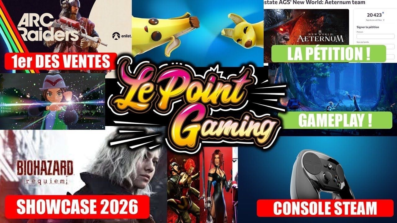 ACTU GAMING (2/11): RE REQUIEM, ARC RAIDERS, POKEMON ZA, FORTNITE, NEW WORLD, CONSOLE STEAM, etc...