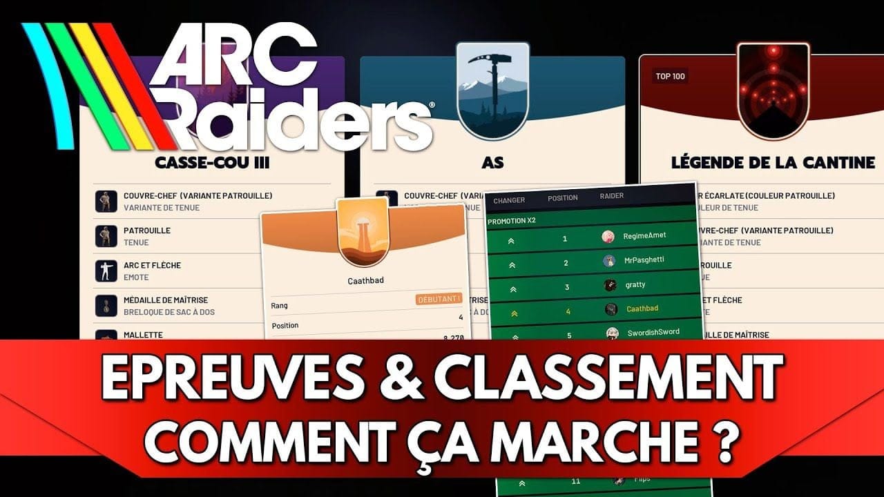 Arc Raiders Tuto FR : Epreuves & Classement - Comment ça marche ?