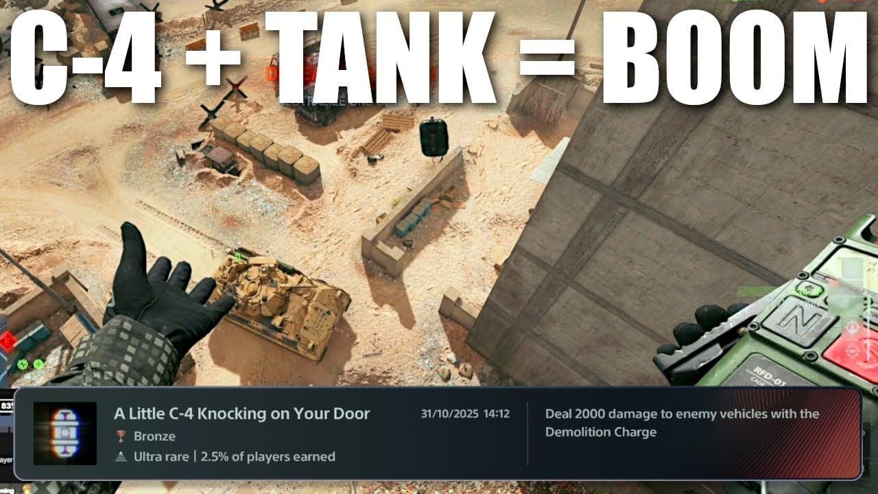 Completing the C-4 Knocking on Your Door Trophy in Battlefield 6
