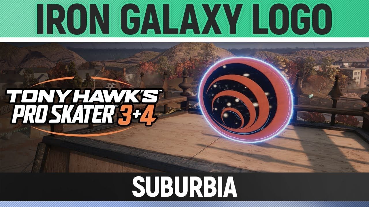 Tony Hawk's Pro Skater 3+4 - Suburbia - Iron Galaxy Logo Location