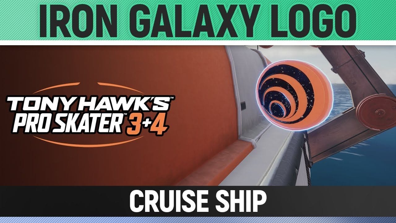 Tony Hawk's Pro Skater 3+4 - Cruise Ship - Iron Galaxy Logo Location