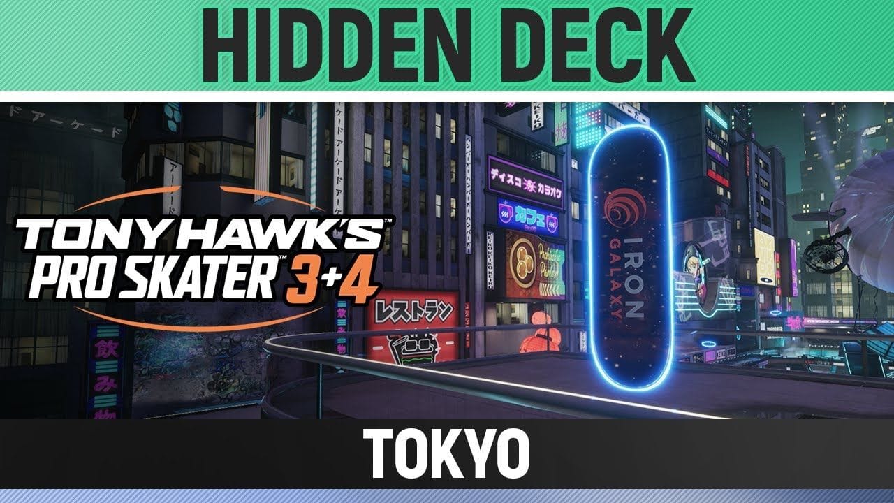 Tony Hawk's Pro Skater 3+4 - Tokyo - Hidden Deck Location