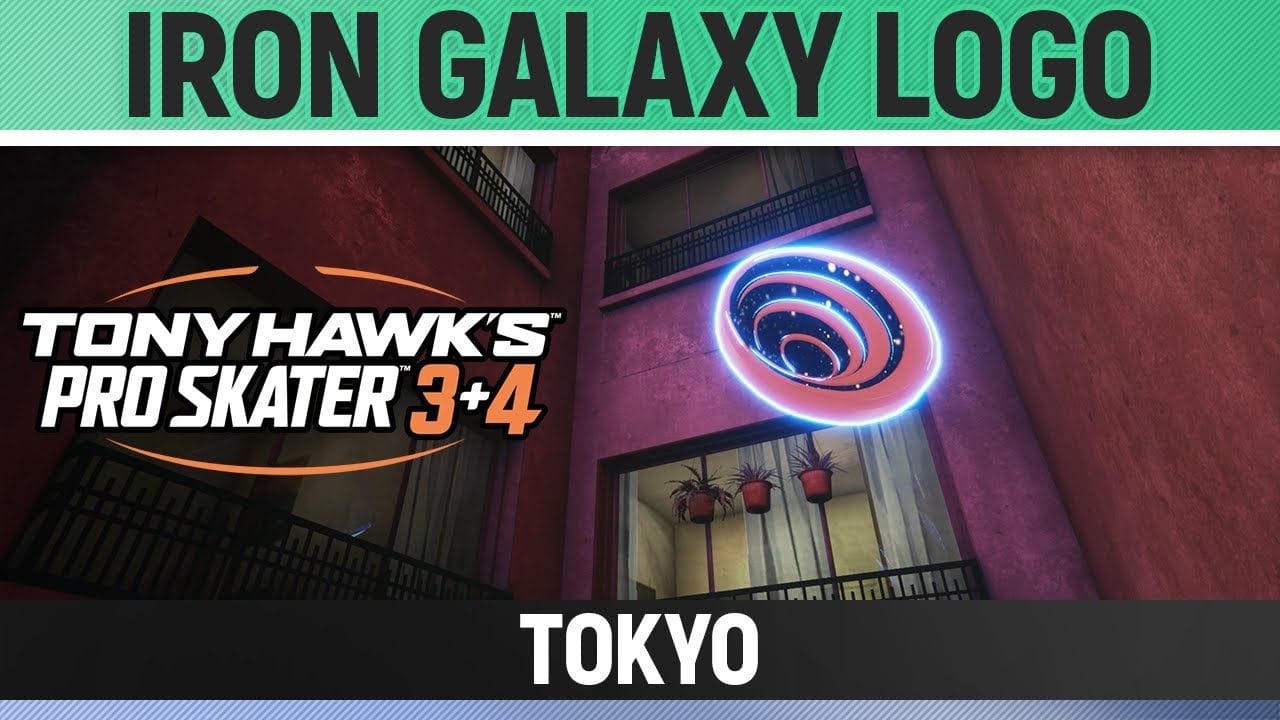 Tony Hawk's Pro Skater 3+4 - Tokyo - Iron Galaxy Logo Location