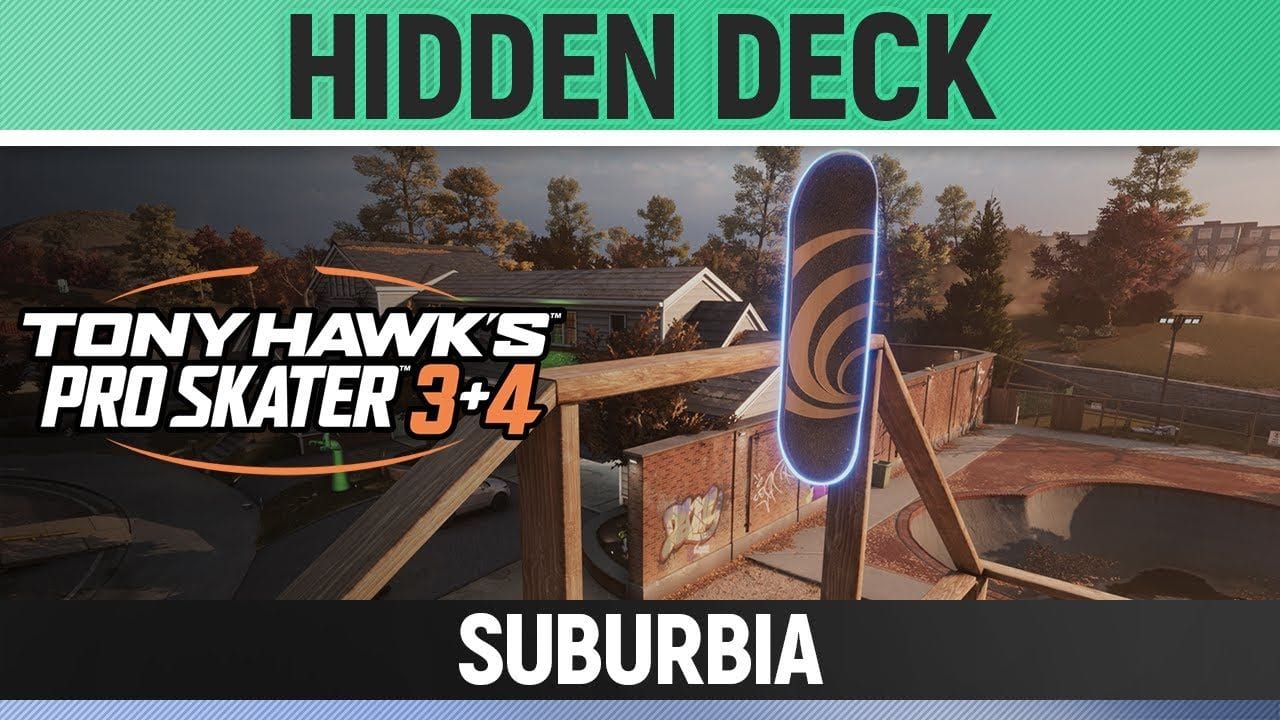 Tony Hawk's Pro Skater 3+4 - Suburbia - Hidden Deck Location