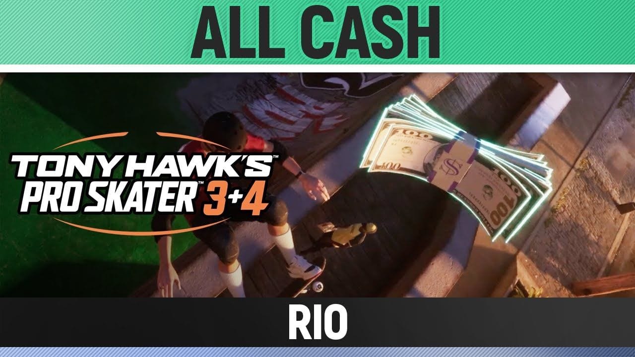 Tony Hawk's Pro Skater 3+4 - Rio - All 3/3 Cash Locations
