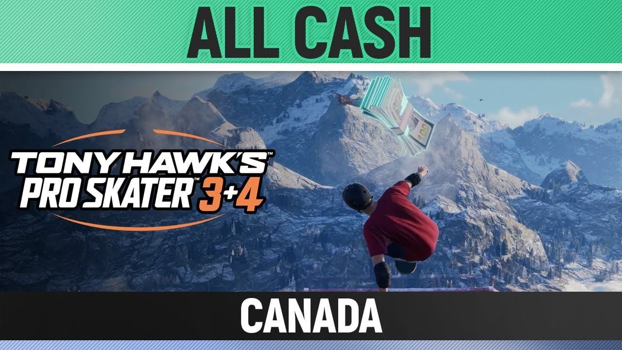 Tony Hawk's Pro Skater 3+4 - Canada - All 4/4 Cash Locations