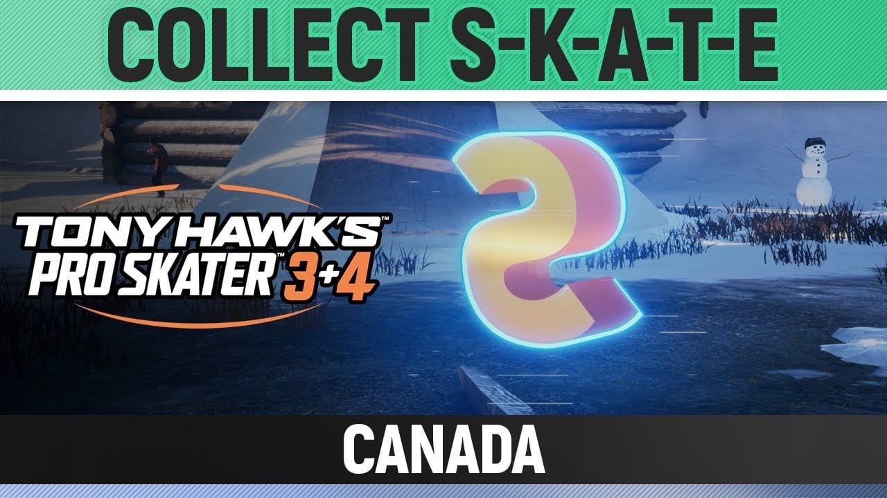 Tony Hawk's Pro Skater 3+4 - Canada - Collect S-K-A-T-E